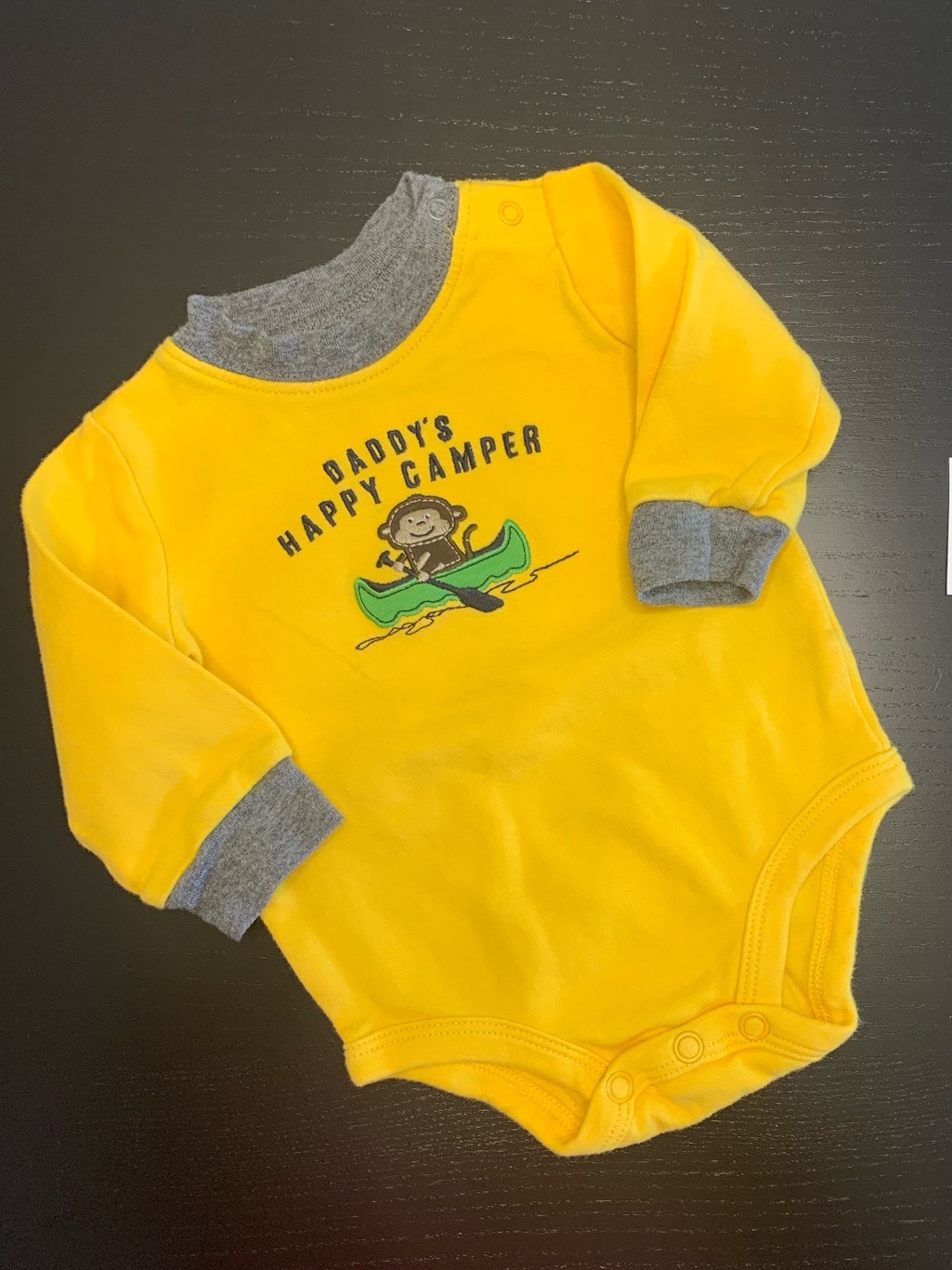 5/$10.00 Carter's 6m Daddy’s Happy Camper Theme Onesie